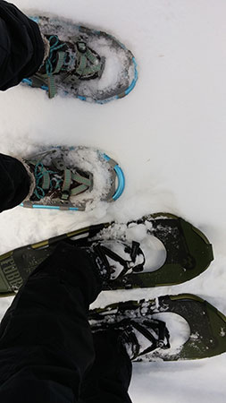 snowshoeing