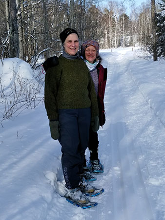 snowshoeing in Michigan